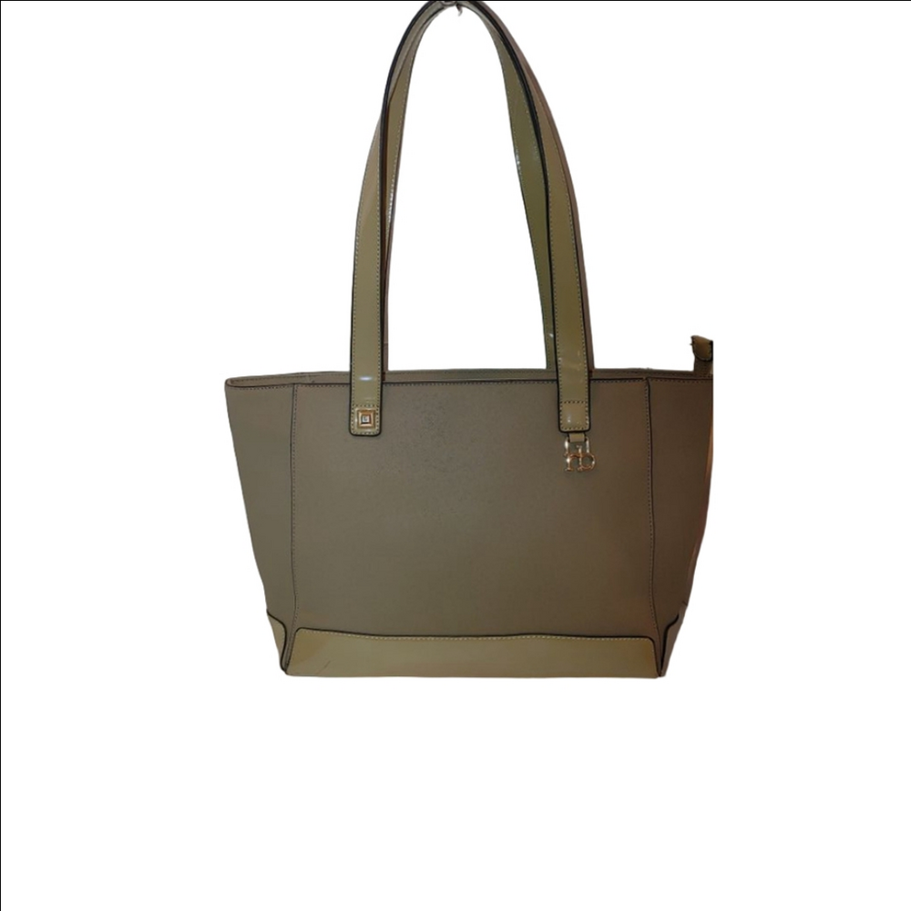 Roccobarocco Saffiano Leather Tote Bag